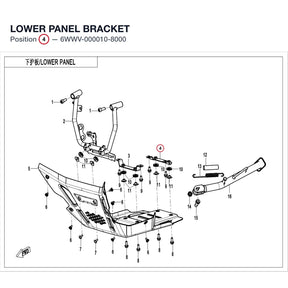 LOWER PANEL BRACKET product image