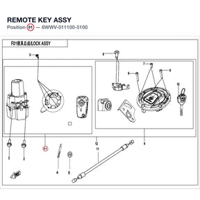 REMOTE KEY ASSY product image