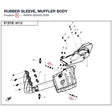 RUBBER SLEEVE, MUFFLER BODY product image