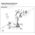 FRONT MUFFLER ASSY product image