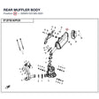 REAR MUFFLER BODY product image