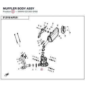 MUFFLER BODY ASSY product image