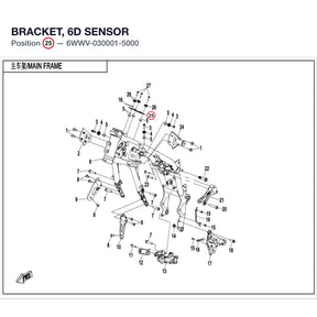 BRACKET, 6D SENSOR product image