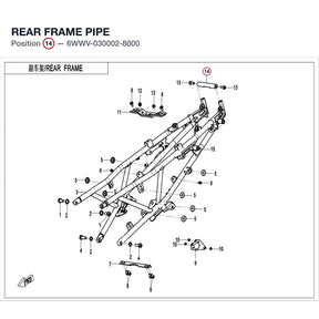 REAR FRAME PIPE product image