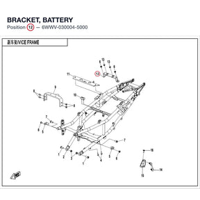 BRACKET, BATTERY product image