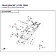 REAR BRACKET, FUEL TANK product image