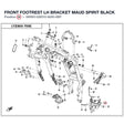 FRONT FOOTREST LH BRACKET product image