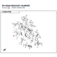RH REAR BRACKET, BUMPER product image