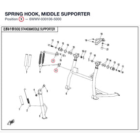 SPRING HOOK, MIDDLE SUPPORTER product image