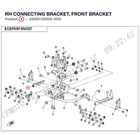 RH CONNECTING BRACKET, FRONT BRACKET product image