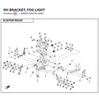 RH BRACKET, FOG LIGHT product image