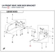 LH FRONT SEAT, SIDE BOX BRACKET product image