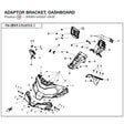 ADAPTOR BRACKET, DASHBOARD product image