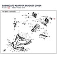 DASHBOARD ADAPTOR BRACKET COVER product image