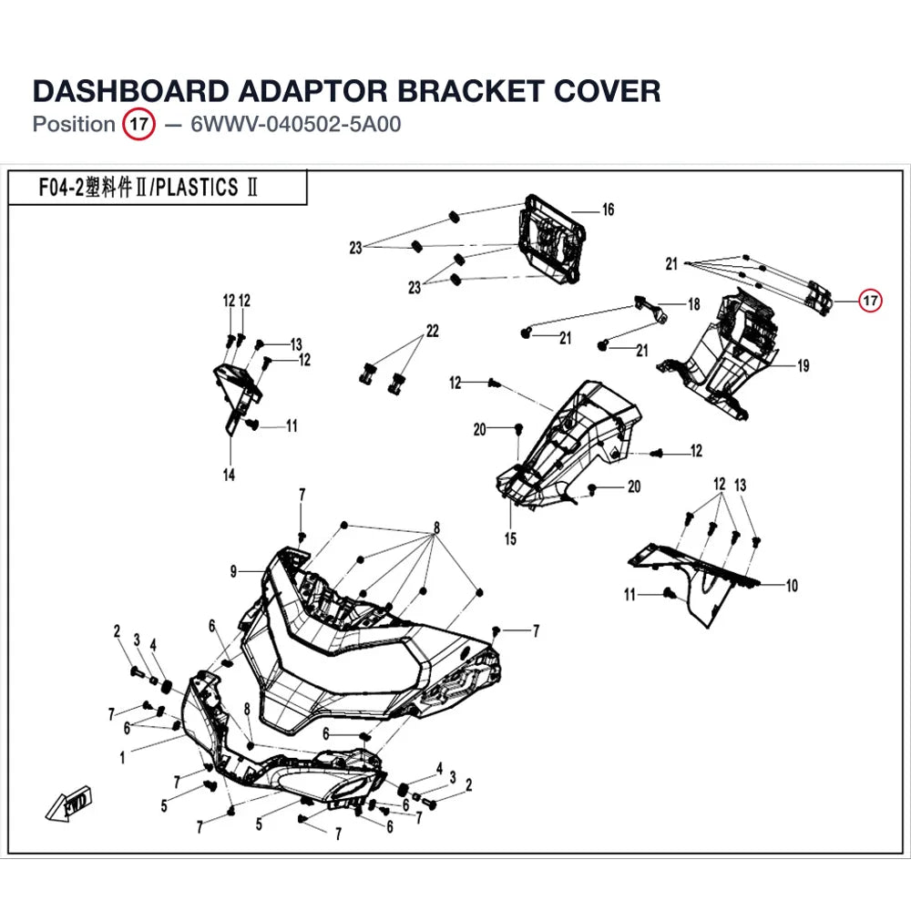 DASHBOARD ADAPTOR BRACKET COVER product image
