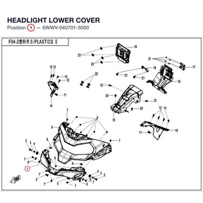 HEADLIGHT LOWER COVER product image