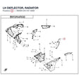 LH DEFLECTOR, RADIATOR product image