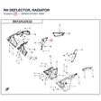 RH DEFLECTOR, RADIATOR product image