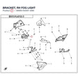 BRACKET, RH FOG LIGHT product image