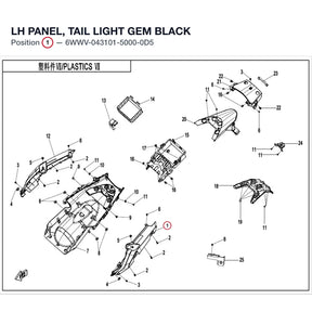 LH PANEL, TAIL LIGHT product image