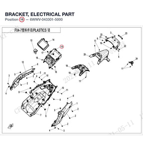 BRACKET, ELECTRICAL PART product image