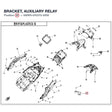 BRACKET, AUXILIARY RELAY product image