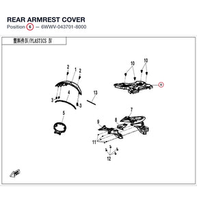 REAR ARMREST COVER product image