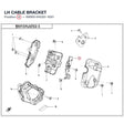 LH CABLE BRACKET product image