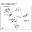 DECO COVER, RH FOG LIGHT product image