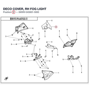 DECO COVER, RH FOG LIGHT product image