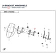 LH BRACKET, WINDSHIELD product image