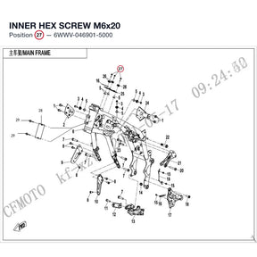 INNER HEX SCREW M6x20 product image
