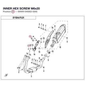 INNER HEX SCREW M6x20 product image