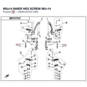 M5x14 INNER HEX SCREW product image