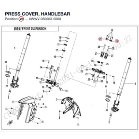 PRESS COVER, HANDLEBAR product image