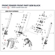 FRONT FENDER FRONT PART product image