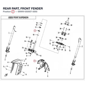 REAR PART, FRONT FENDER product image