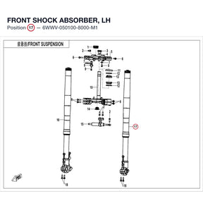 FRONT SHOCK ABSORBER, LH product image