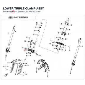 LOWER TRIPLE CLAMP ASSY product image