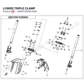 LOWER TRIPLE CLAMP product image