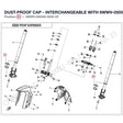 DUST-PROOF CAP - INTERCHANGEABLE WITH 6WWV-050500-5001-25 product image