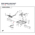 REAR SWING ARM SHAFT product image