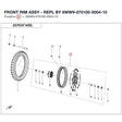 FRONT RIM ASSY product image