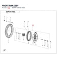 FRONT RIM ASSY product image