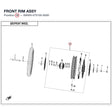 FRONT RIM ASSY product image
