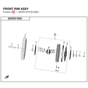 FRONT RIM ASSY product image