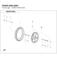 FRONT RIM ASSY product image