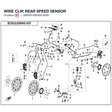 WIRE CLIP, REAR SPEED SENSOR product image