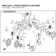 WIRE CLIP 1, FRONT BRAKE FLUID HOSE product image