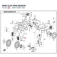 WIRE CLIP, RPM SENSOR product image